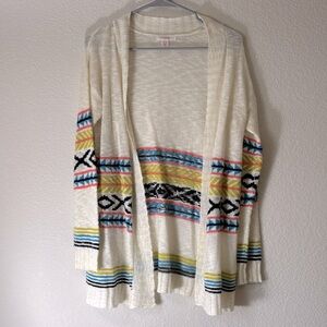 Tribal print cardigan